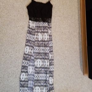 Ultra Flirt Maxi Dress Lace and Pattern